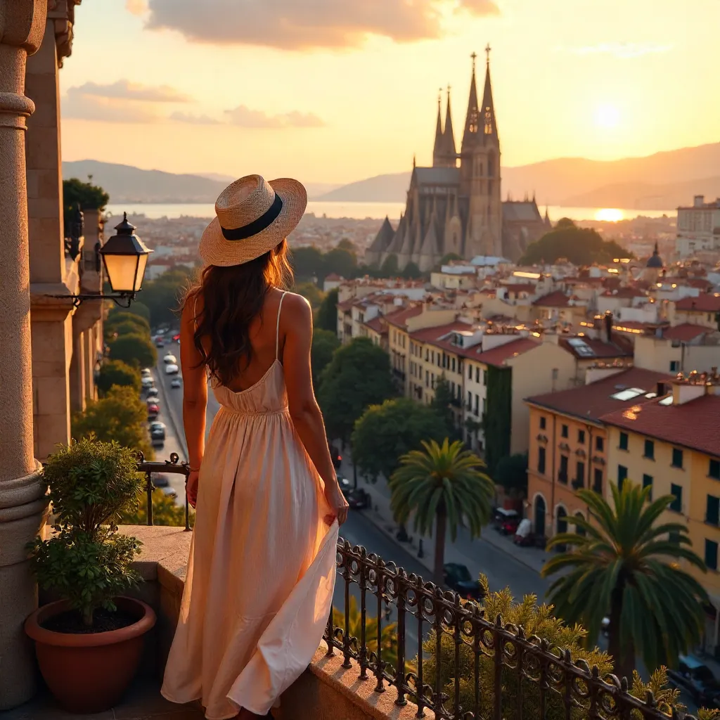 Gazing Over Barcelona: Sagrada Família View