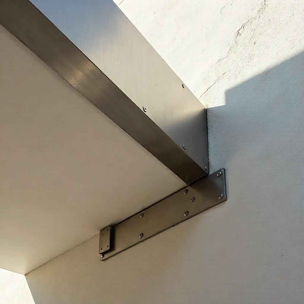 Minimalist Metallic Detail in Rabat, Morocco