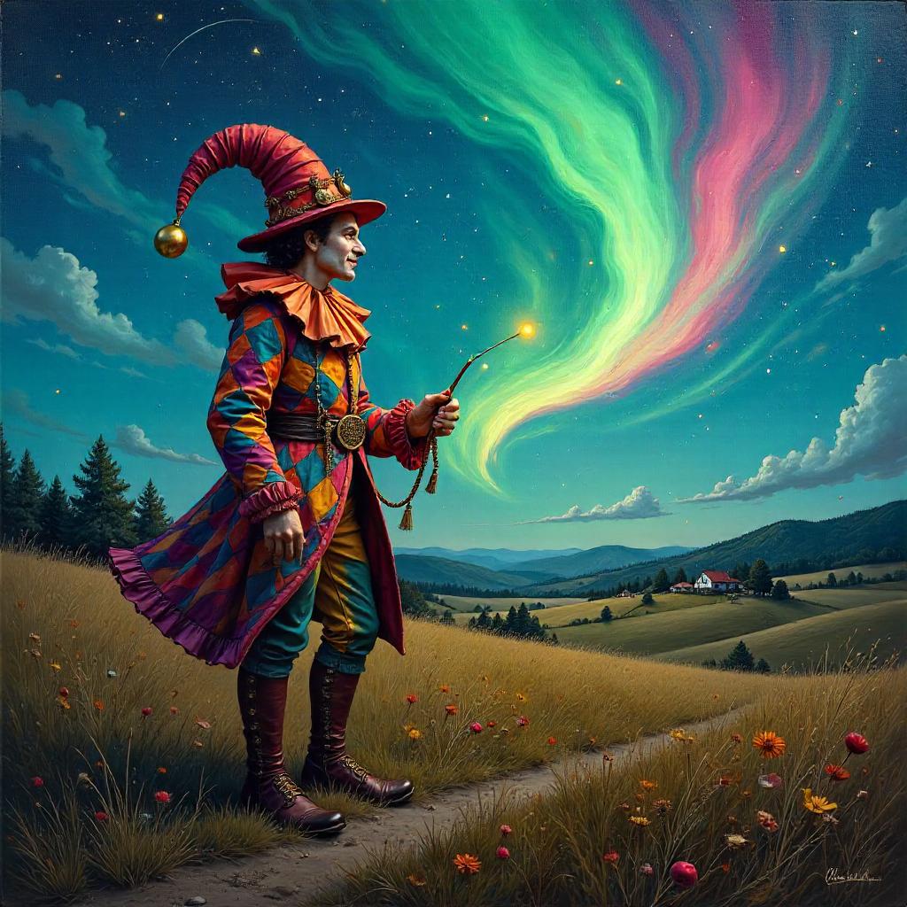Aurora Jester in the Green Fields