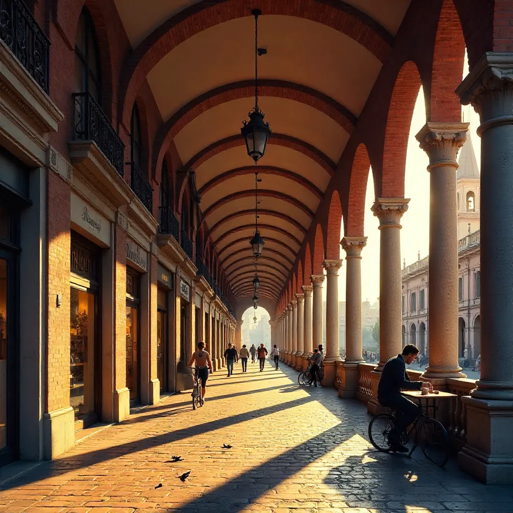 Bologna Arcades: A Picturesque Portico Walkway