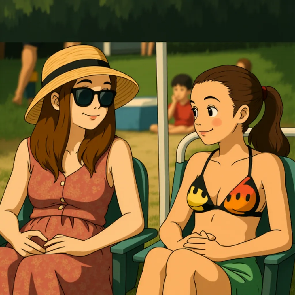 Alyson Hannigan and Dania Ramirez in American Reunion (2012) - Anime style