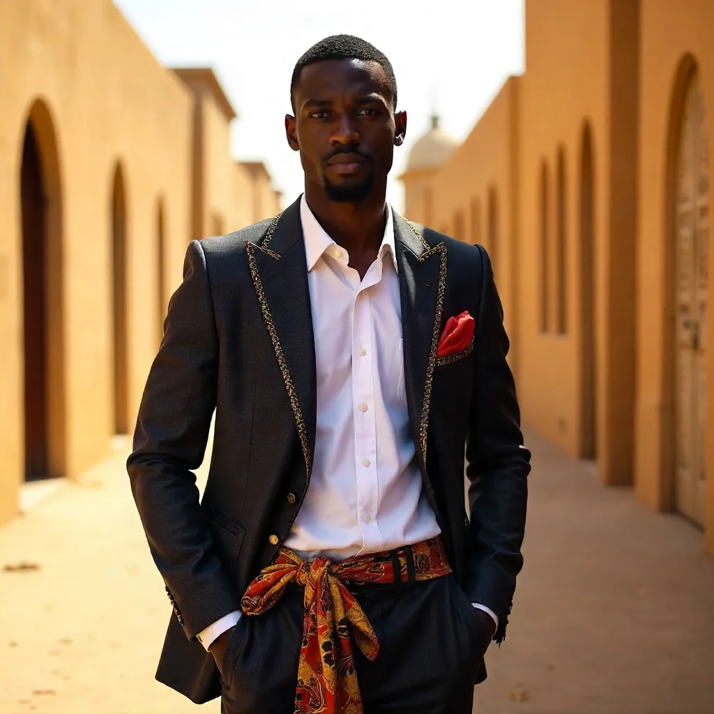 Elegant Portrait of a Confident Young Man in Zaria