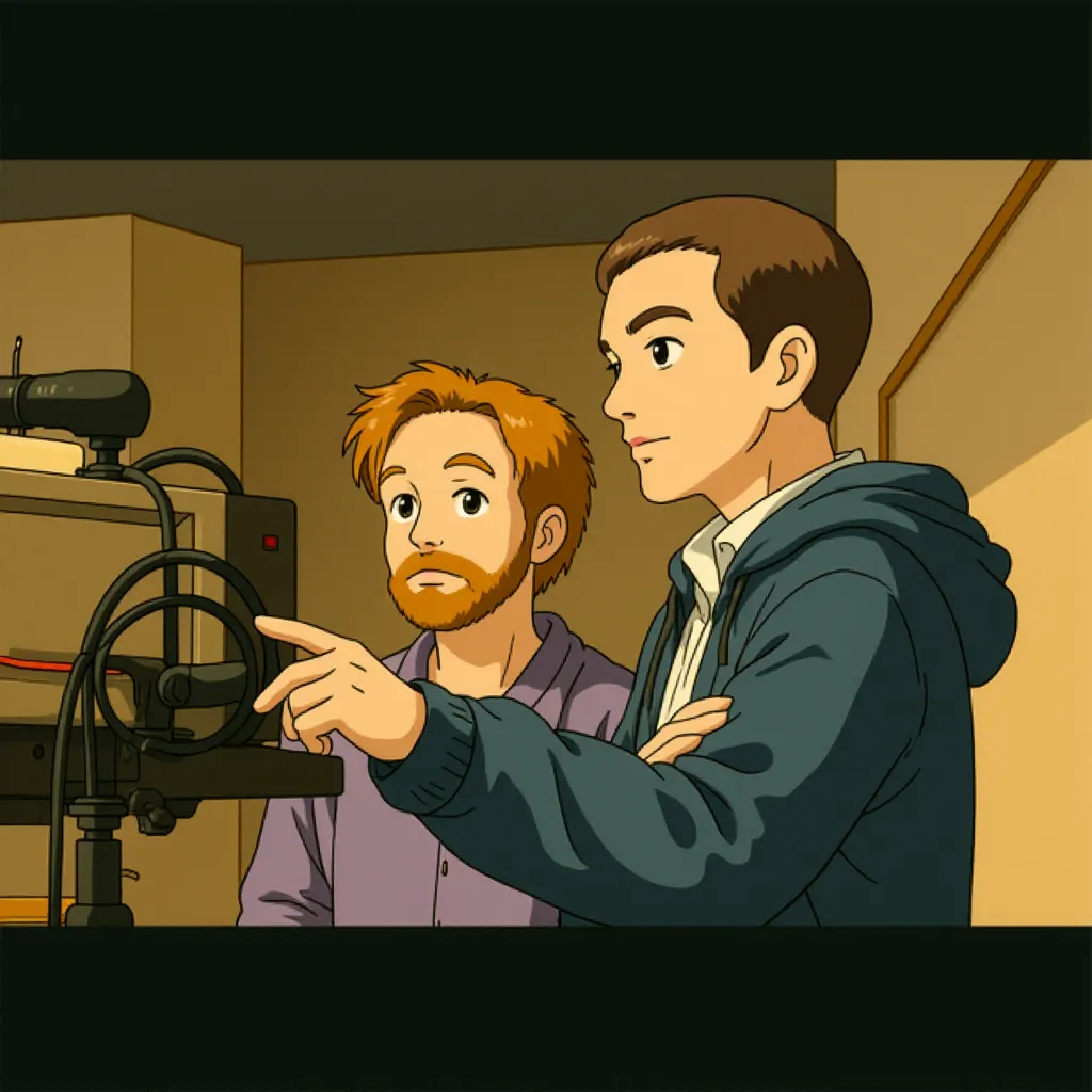 Joss Whedon and Drew Goddard in The Cabin in the Woods (2011) - Anime style