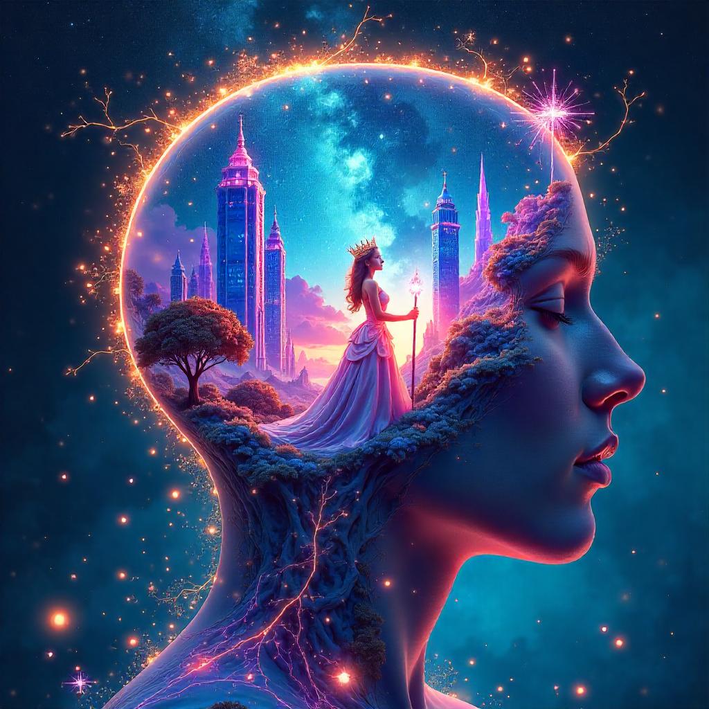 Princess Inside a Mindscape: A Digital Dream