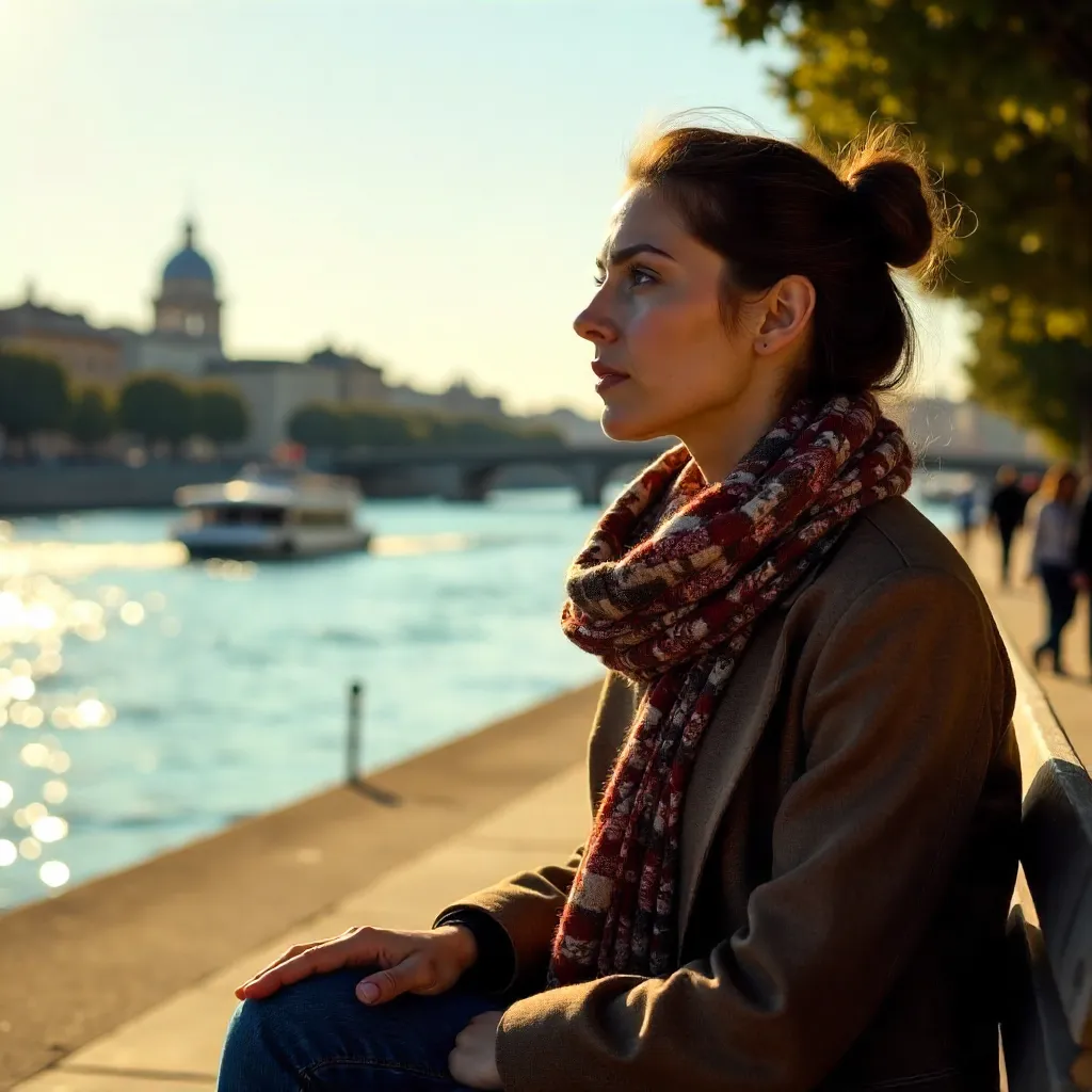 Sunlit Rosario Moment by the River