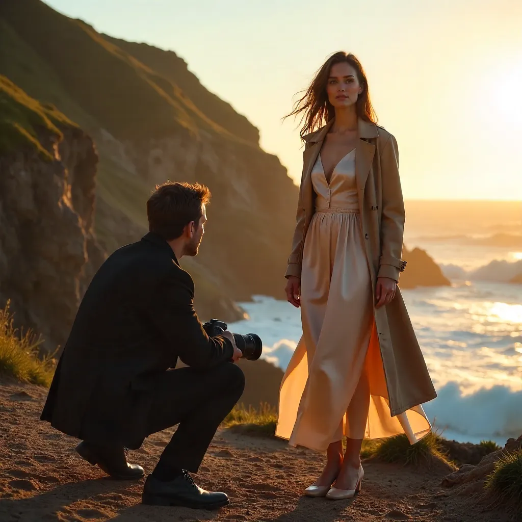 Golden Hour Outdoor Fashion Shoot With Photographer