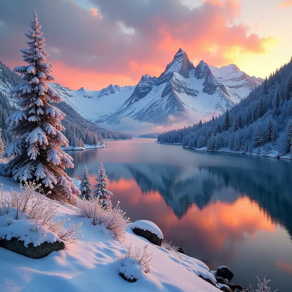 Frosted Sunrise over the High Tatras