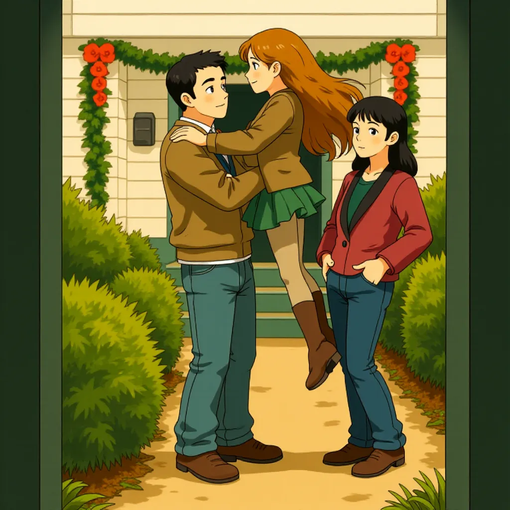 Billy Burke, Alex Rice, and Mackenzie Foy in The Twilight Saga: Breaking Dawn - Part 2 (2012) - Anime style