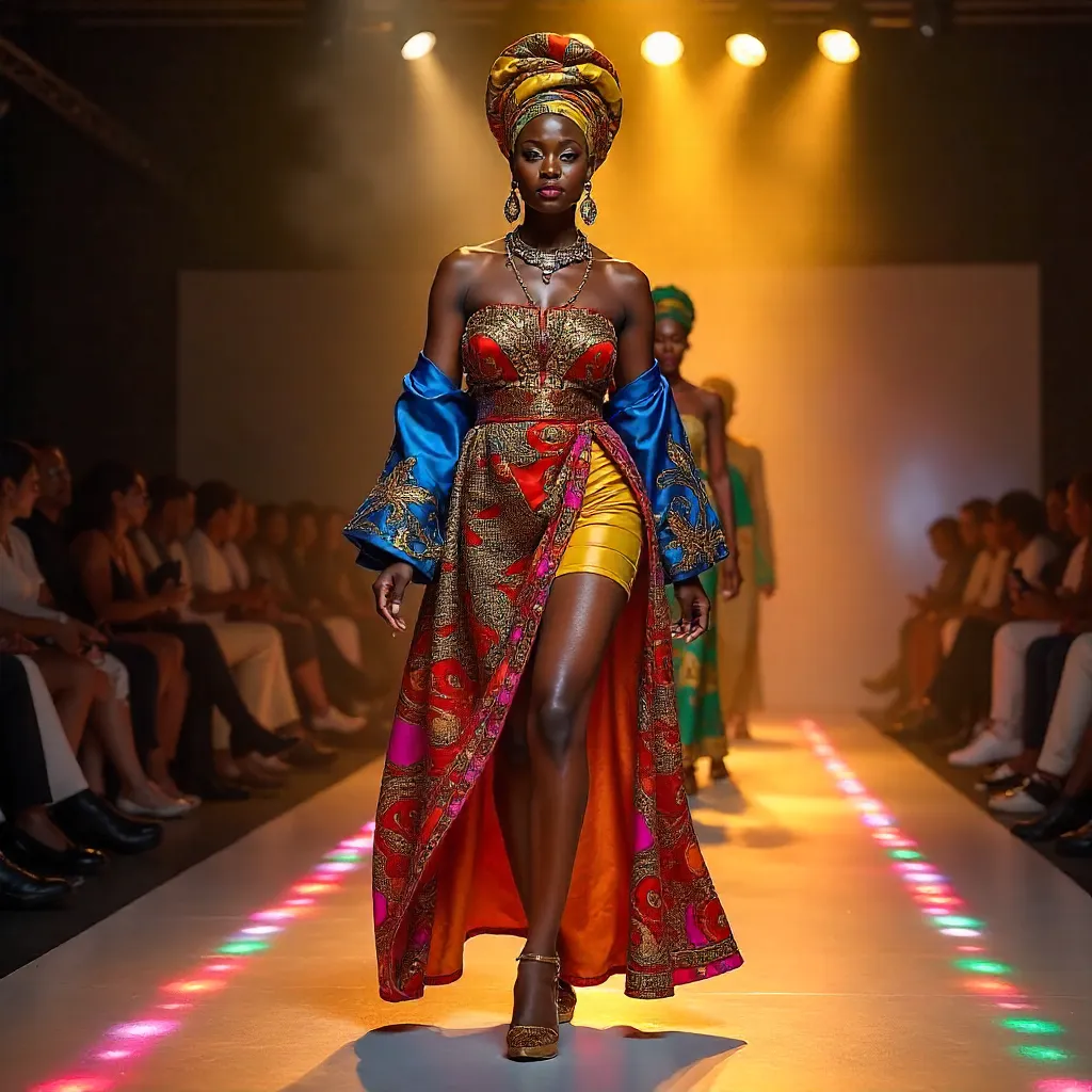 Vibrant Nigerian Runway: Afro-Fashion Showcase