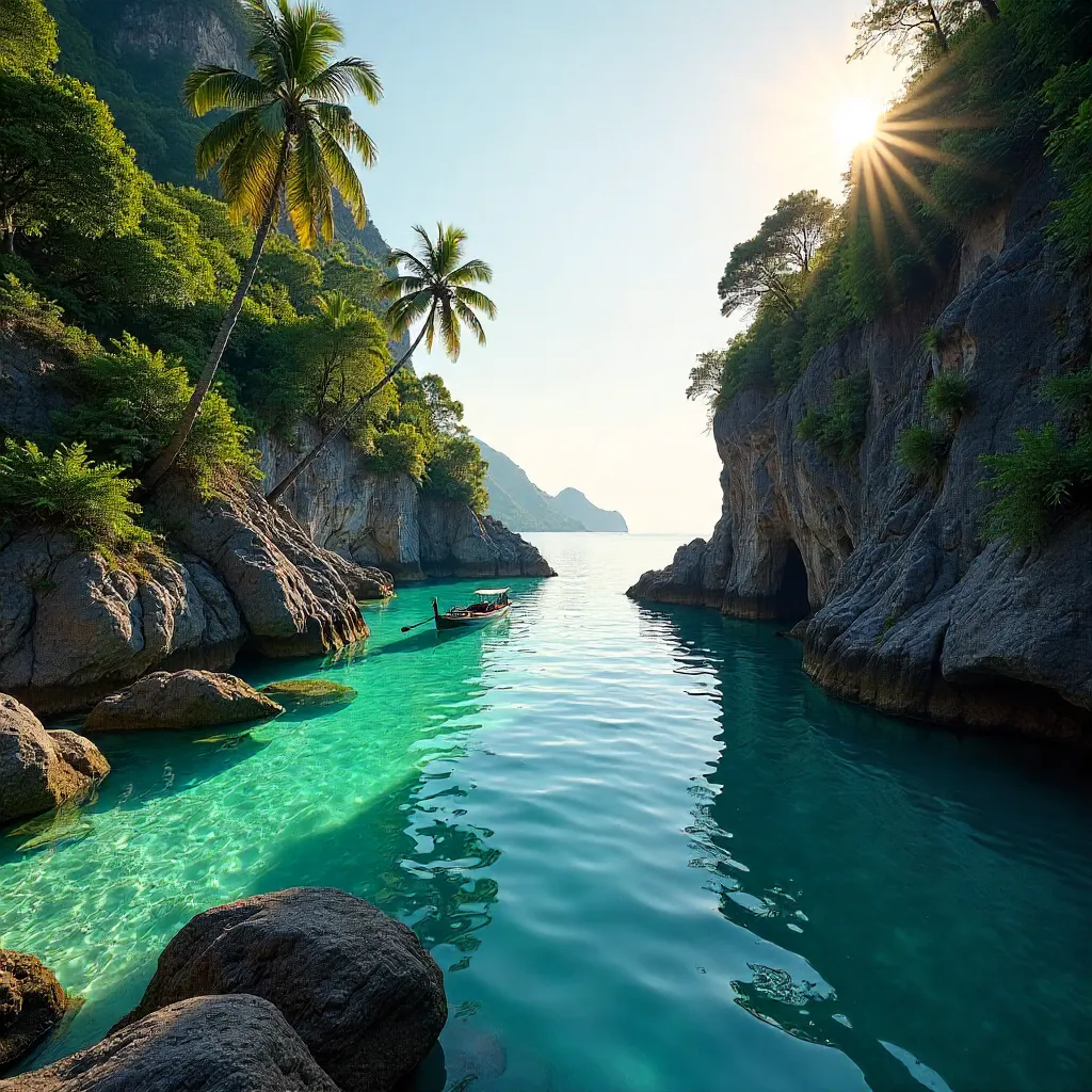 Tranquil Rocky Lagoon of Koh Samui