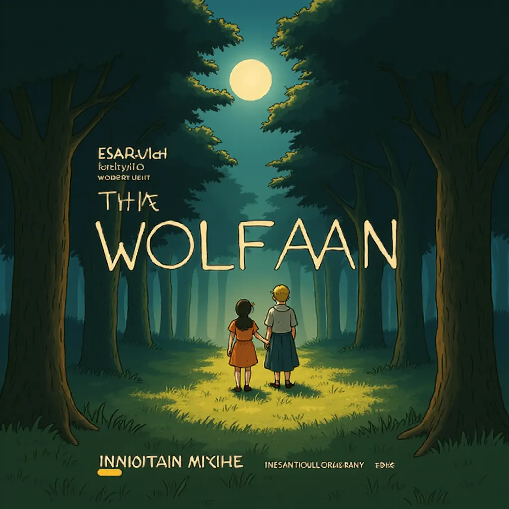 Matilda Firth and Julia Garner in Wolf Man (2025) - Ghibli style
