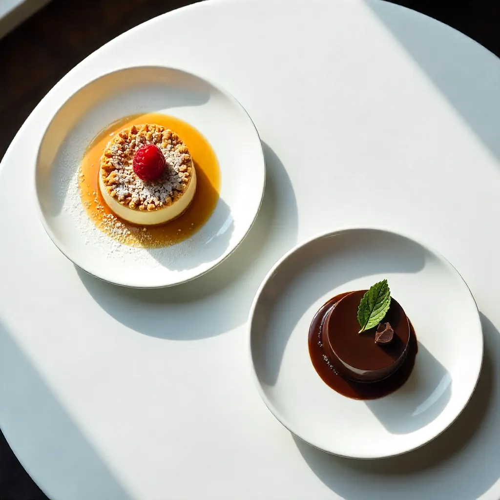 Bird's-Eye Gourmet Desserts: Crumble & Chocolate