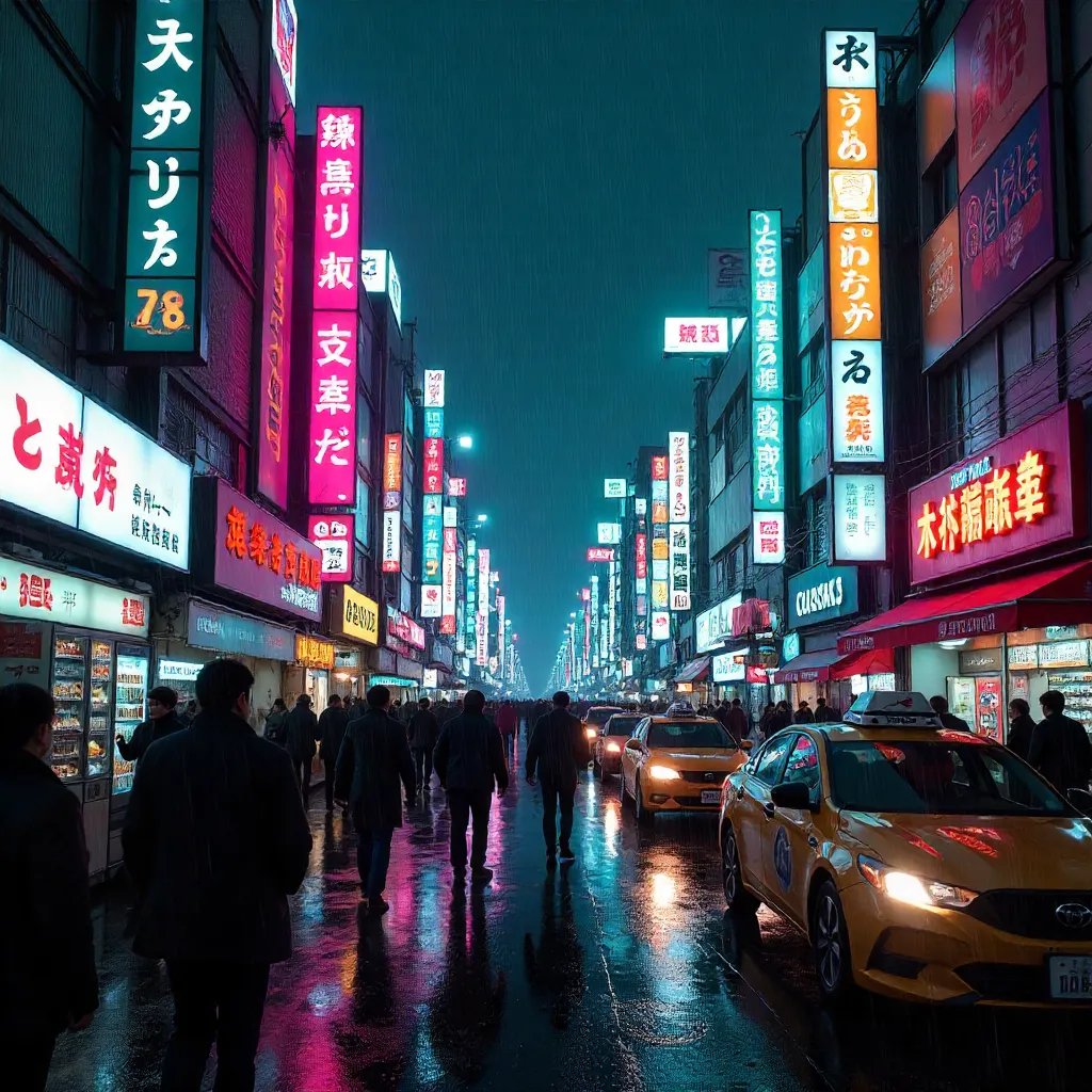 Neon Night Pulse in Shinjuku: Tokyo's Electric Streets