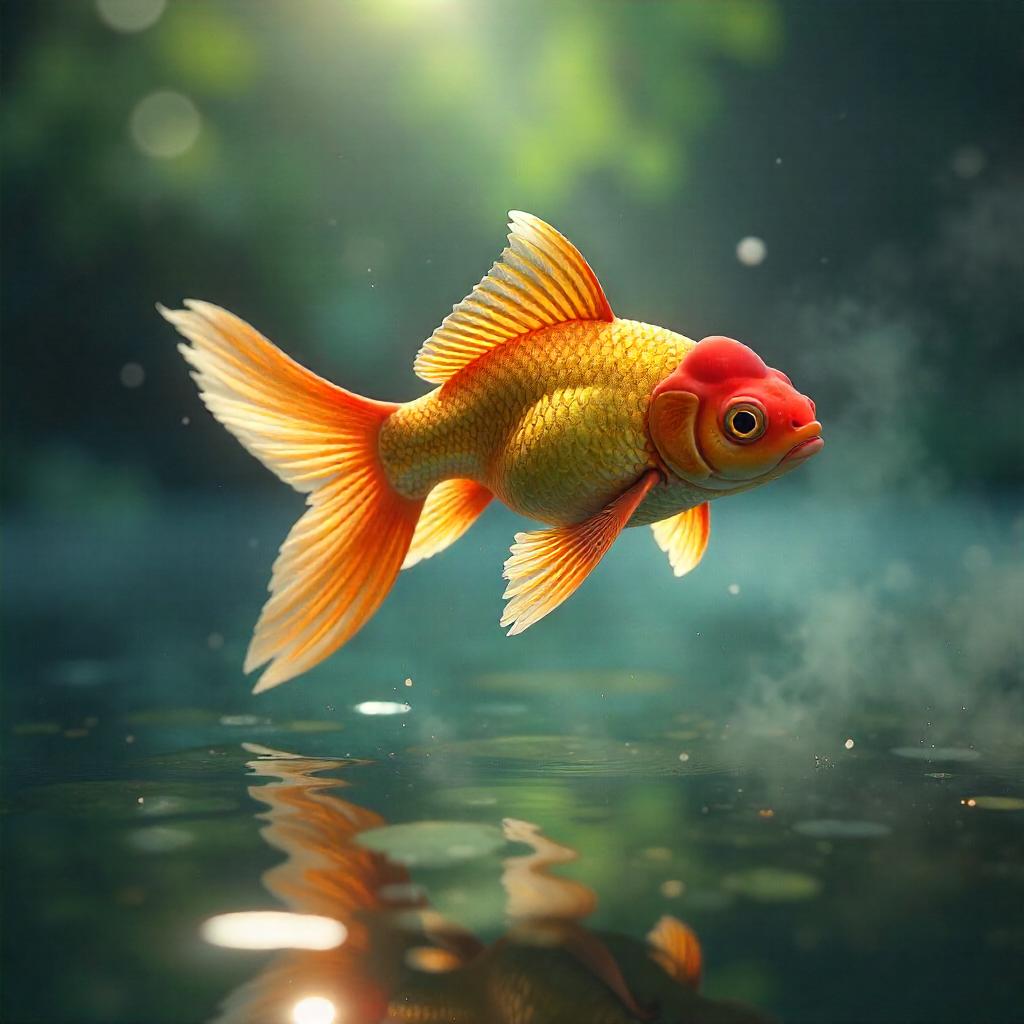 Morning Mist Goldfish: Concept Art in Fog