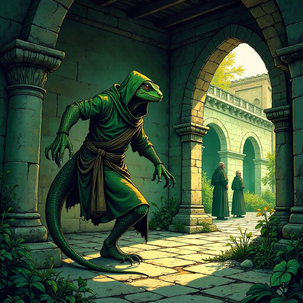 Lizard in the Monastery: A Comic Book Adventure