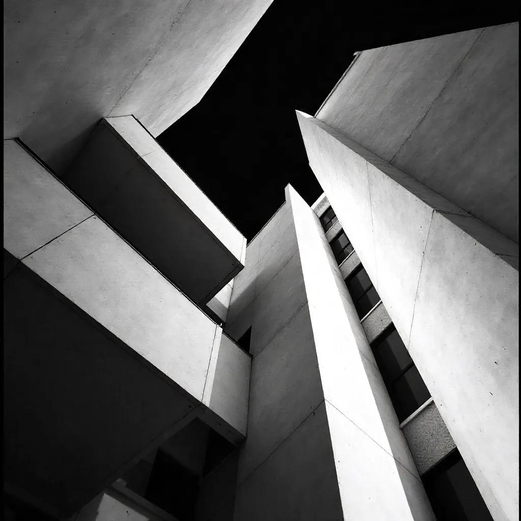 Bold Monochrome: Geometric Modern Architecture