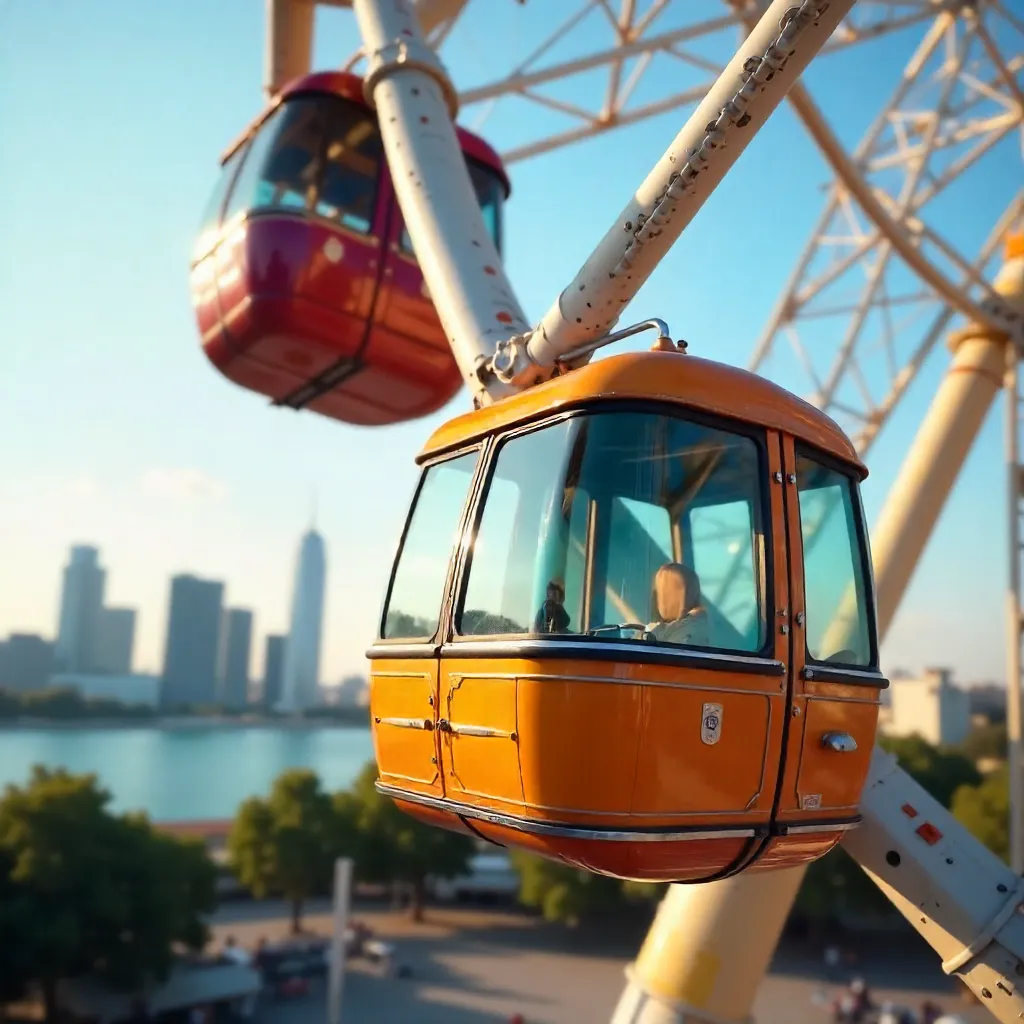 Urban Leisure Close-Up: Ferris Wheel Cabins