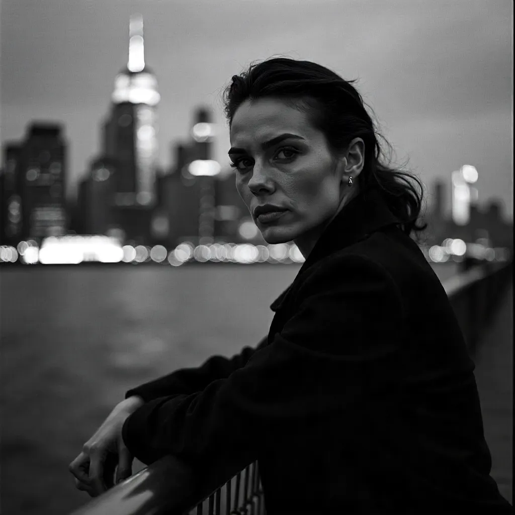 Monochrome Portrait by City Rail