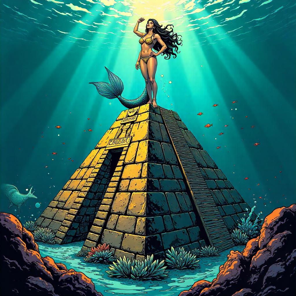 Siren of the Submerged Pyramid: Comic Splash