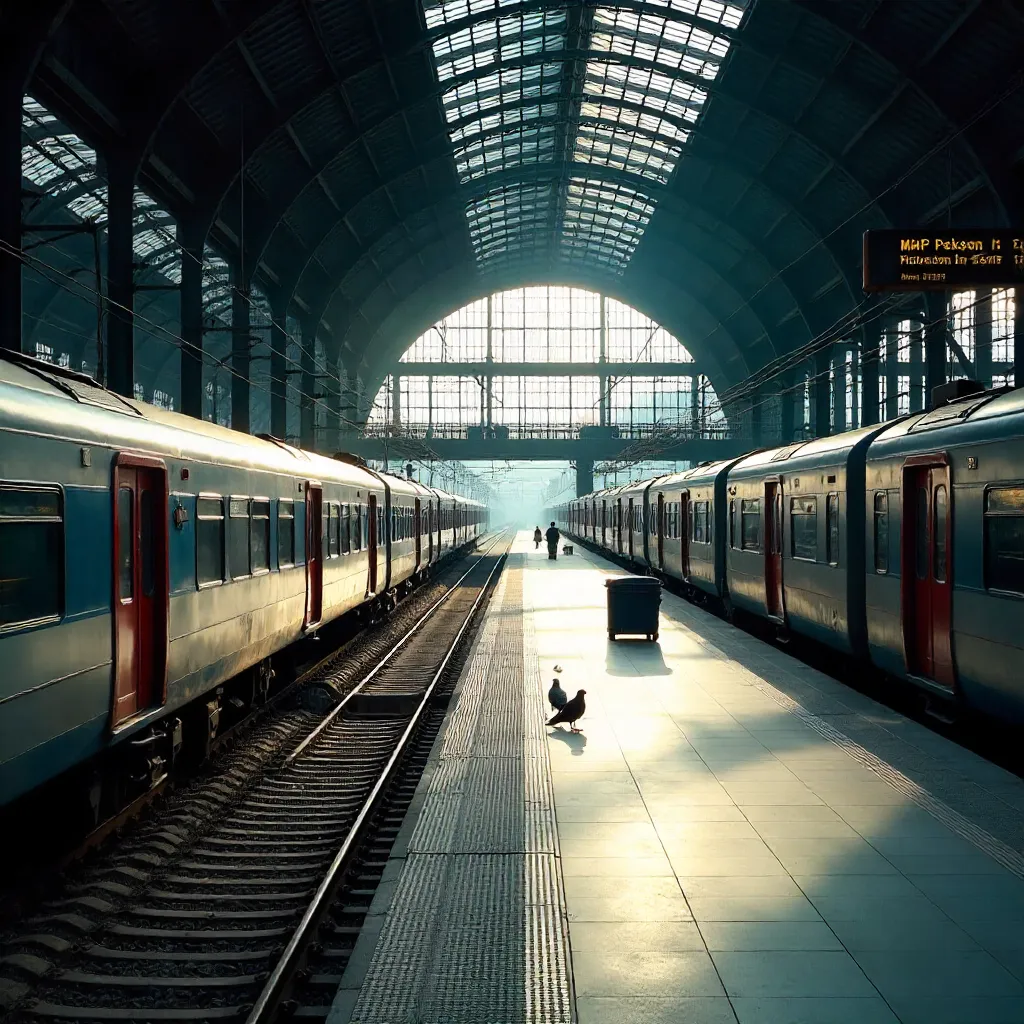 Empty Berlin Hauptbahnhof at Noon