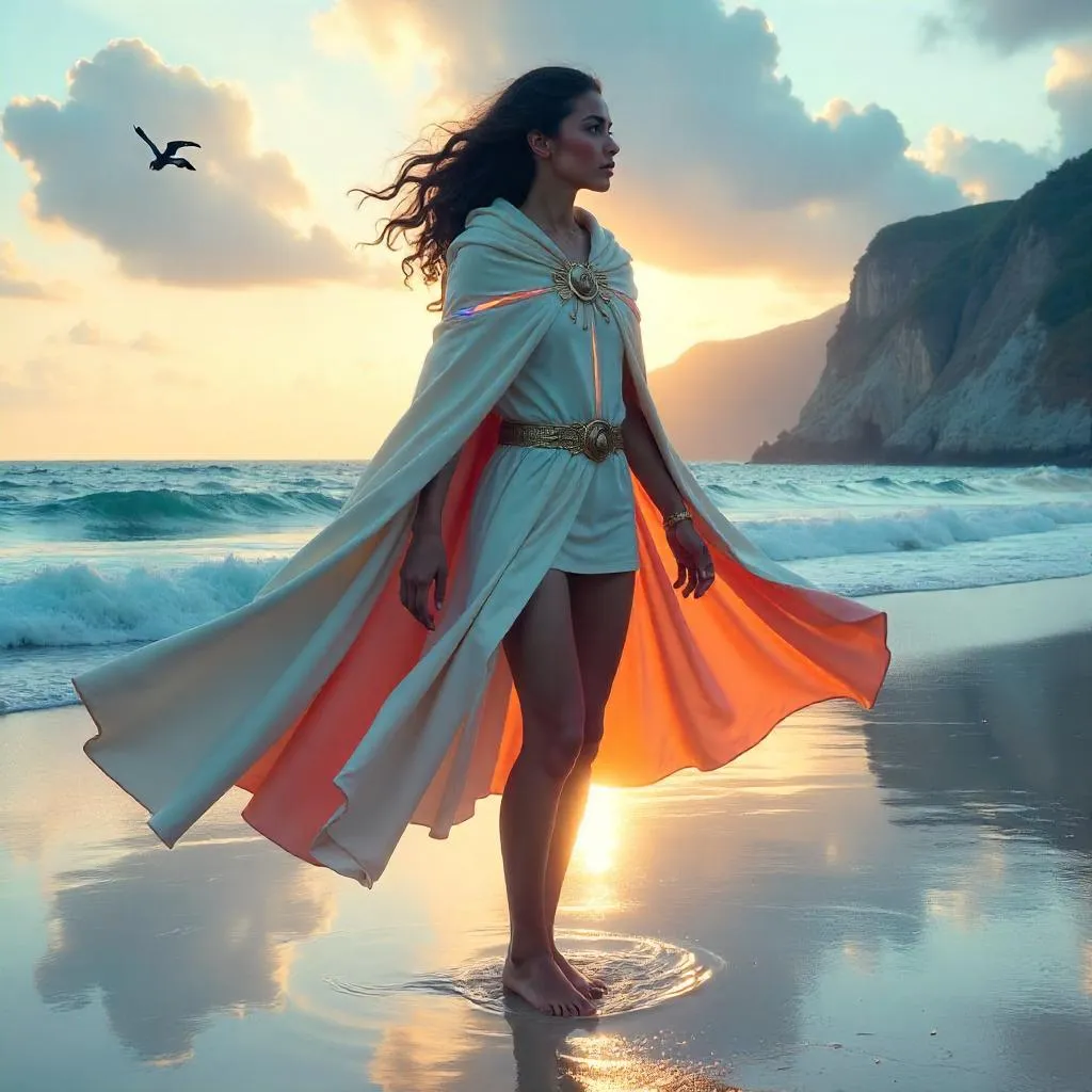 Windward Latina: Ocean Concept Art at Dawn