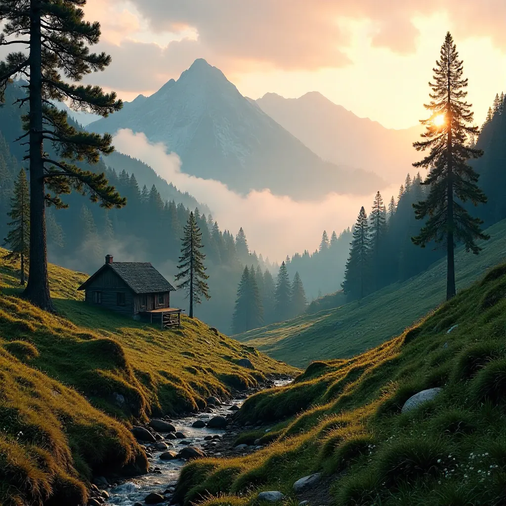 Misty Morning in Slovakia's Tatras