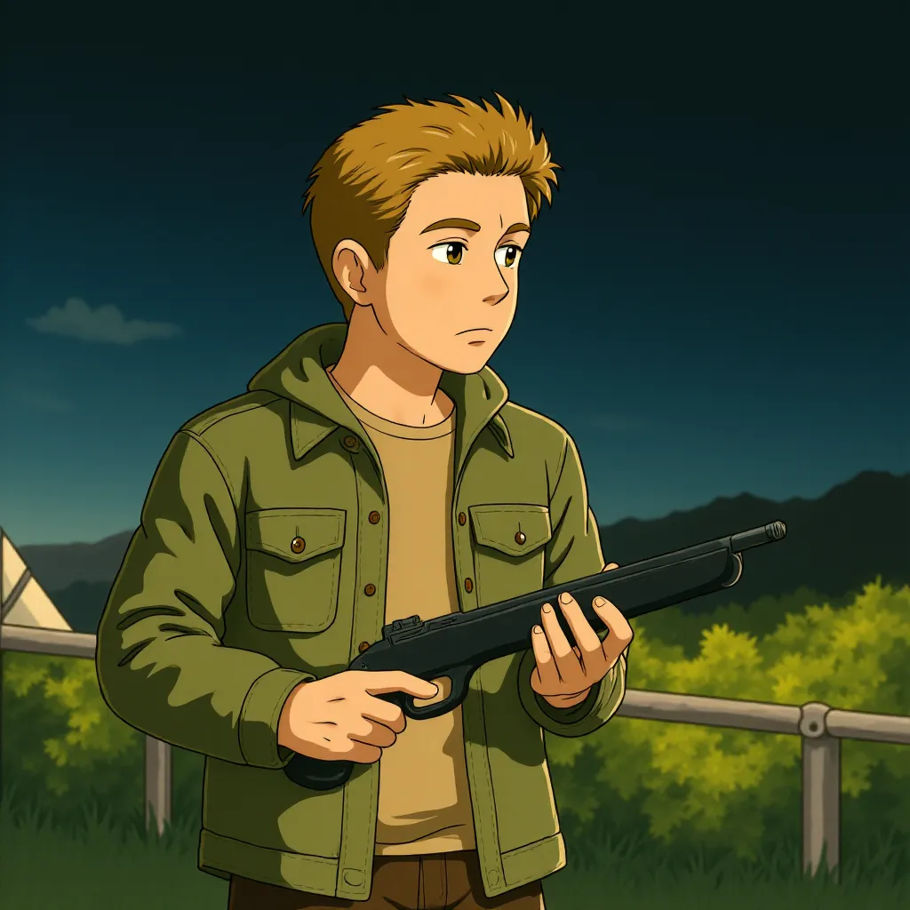 Arnold Schwarzenegger in Terminator Genisys (2015) - Anime style