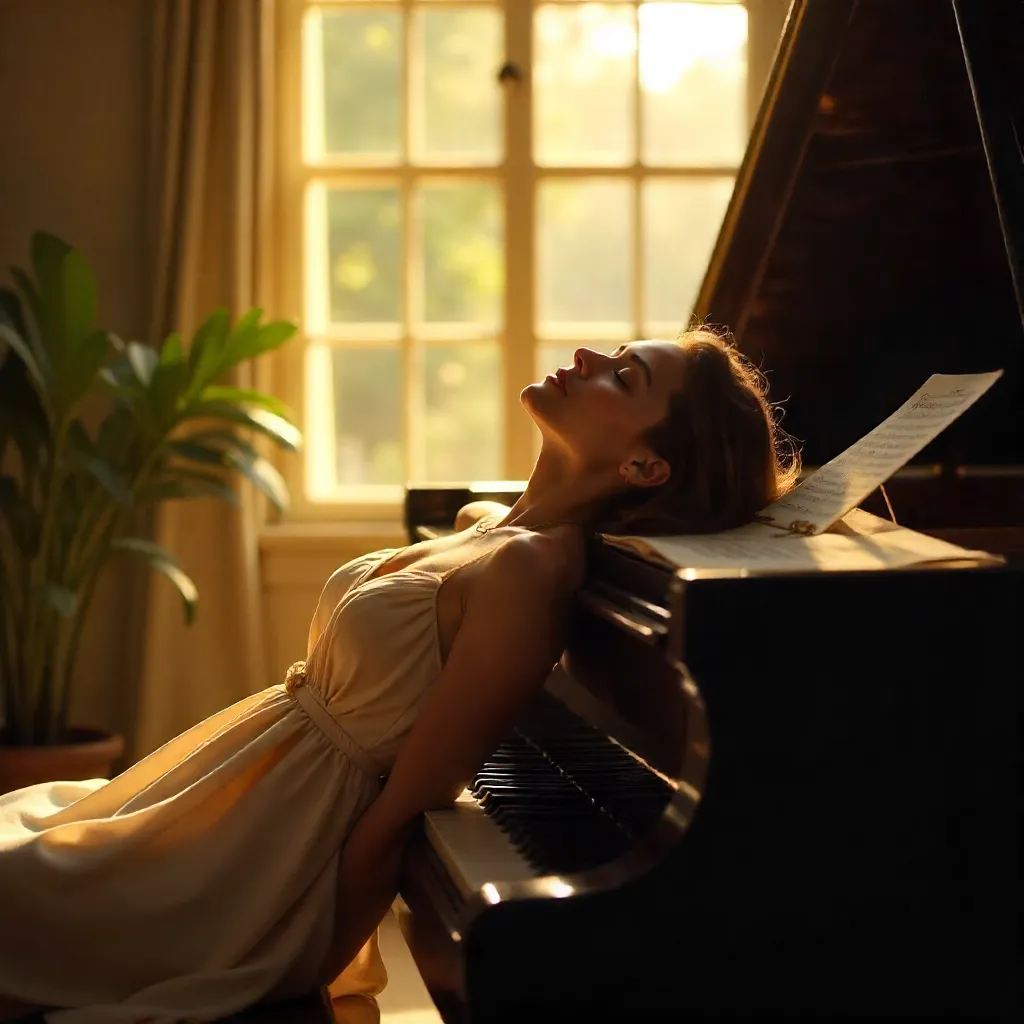 Quiet Grace on a Grand Piano