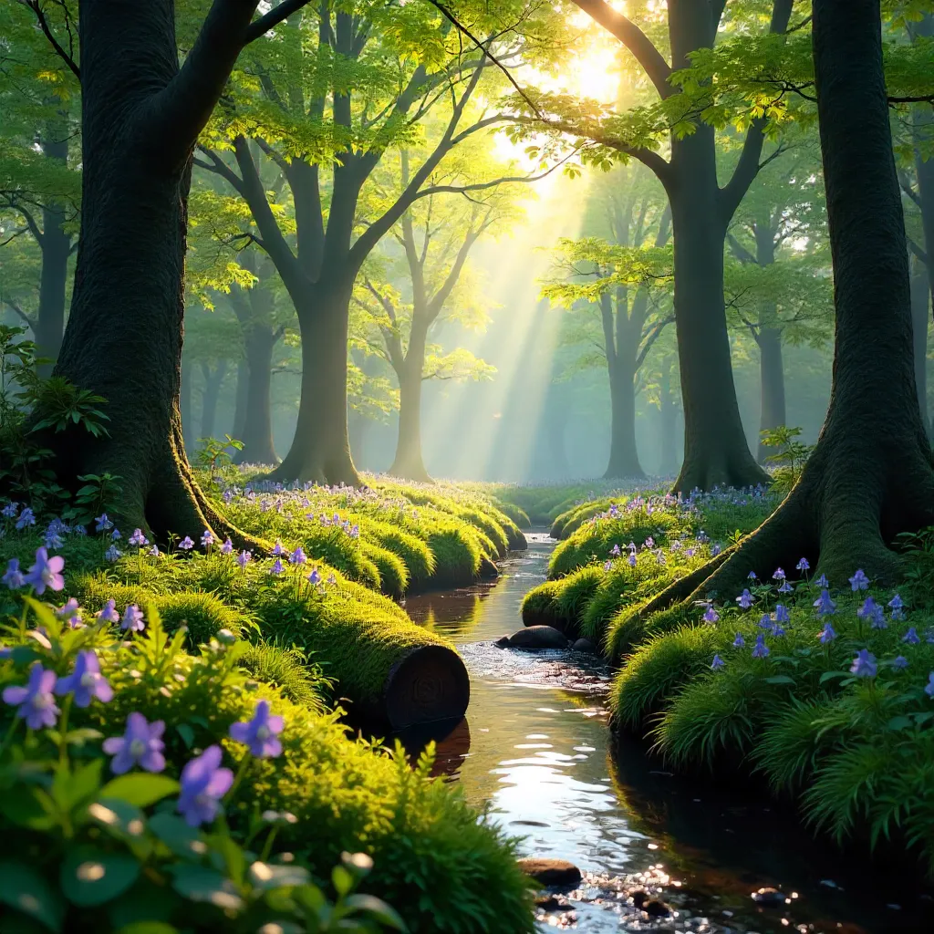 Peaceful Spring Forest of Compiègne