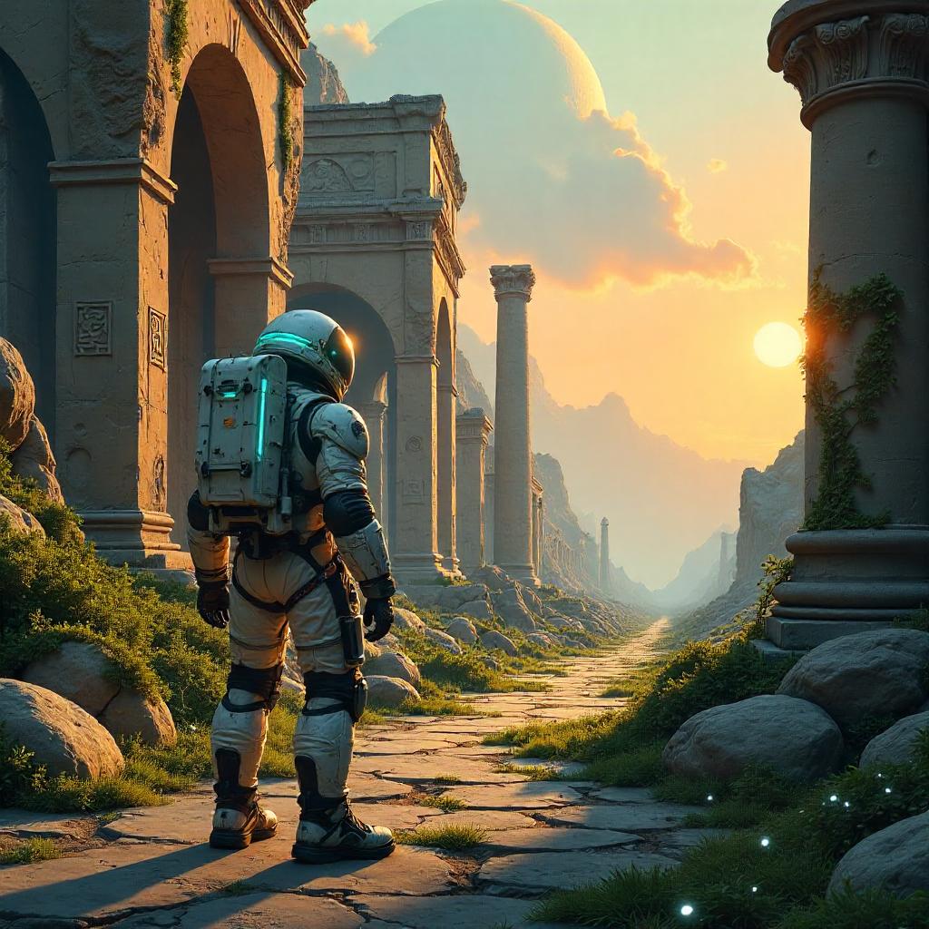 Astronaut in a Lost City: Concept Art