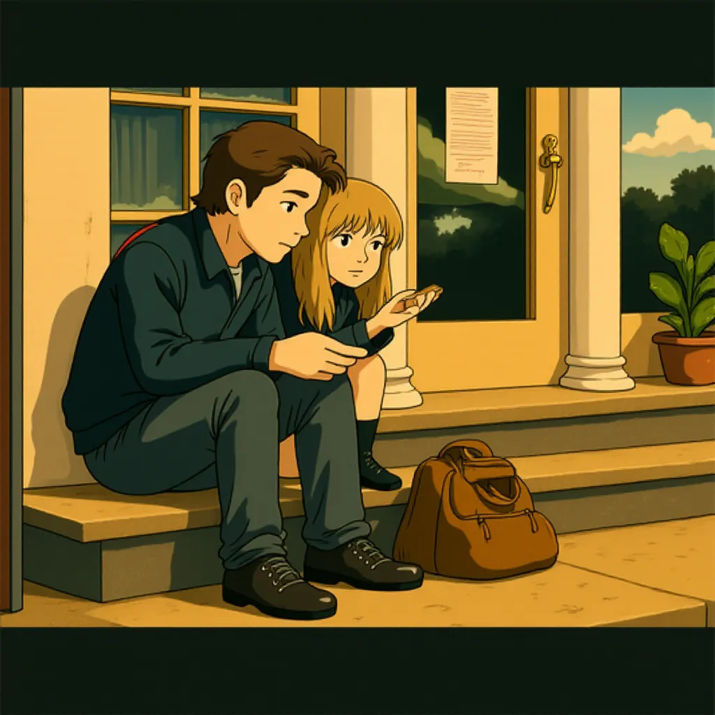 Ryan Gosling and Michelle Williams in Blue Valentine (2010) - Anime style