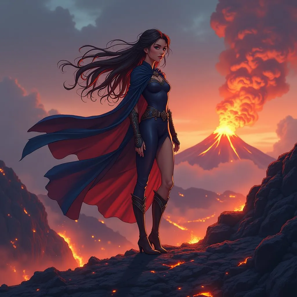 Emberlit Maiden on Volcanic Rocks