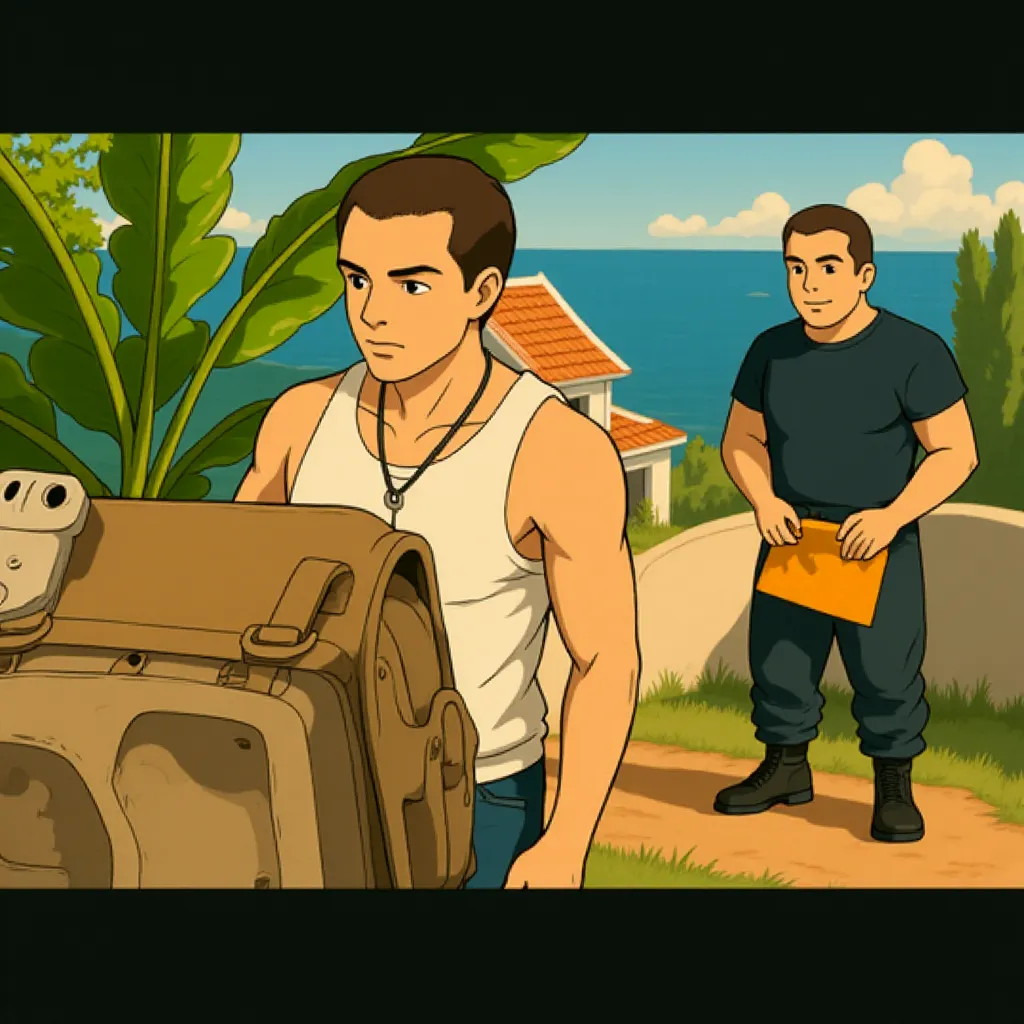 Vin Diesel and Dwayne Johnson in Fast & Furious 6 (2013) - Anime style