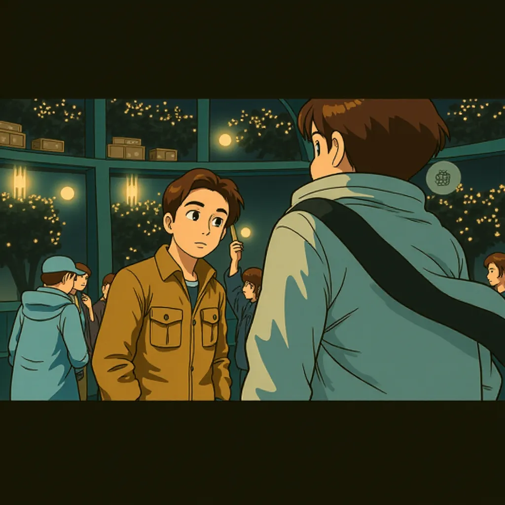 Josh Hartnett in Trap (2024) - Ghibli style