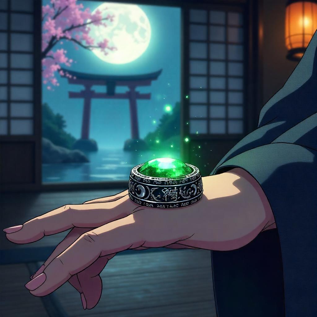 Enchanted Ring in Feudal Japan - Anime Style
