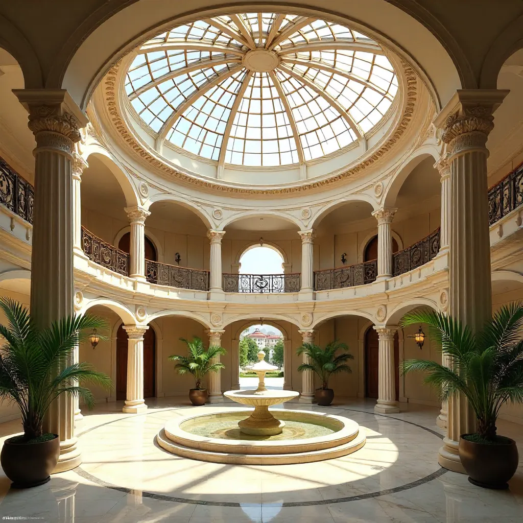 Circular Glass Roof Atrium in Bursa: Architectural Beauty