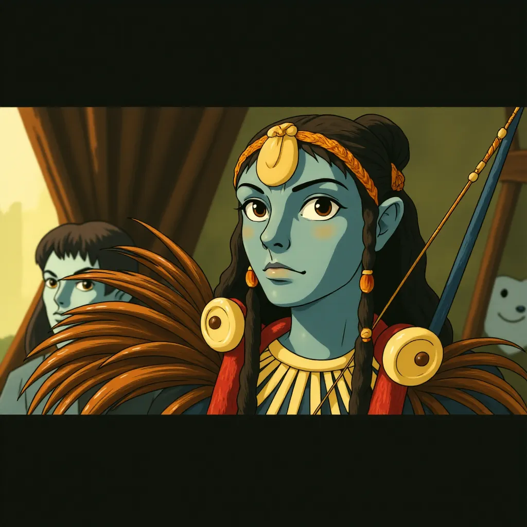 Wes Studi in Avatar (2009) - Anime style
