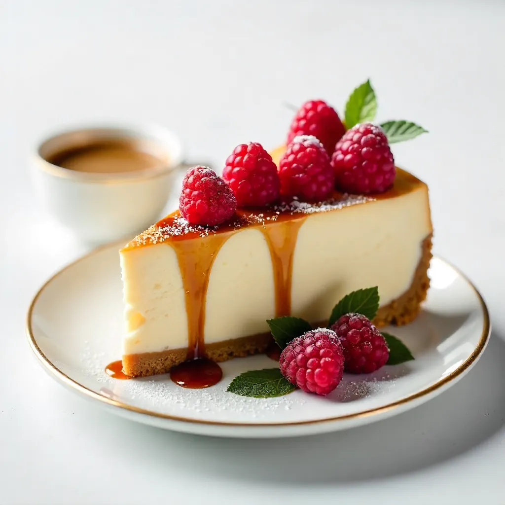 Raspberry Coffee Dessert on White Studio Background