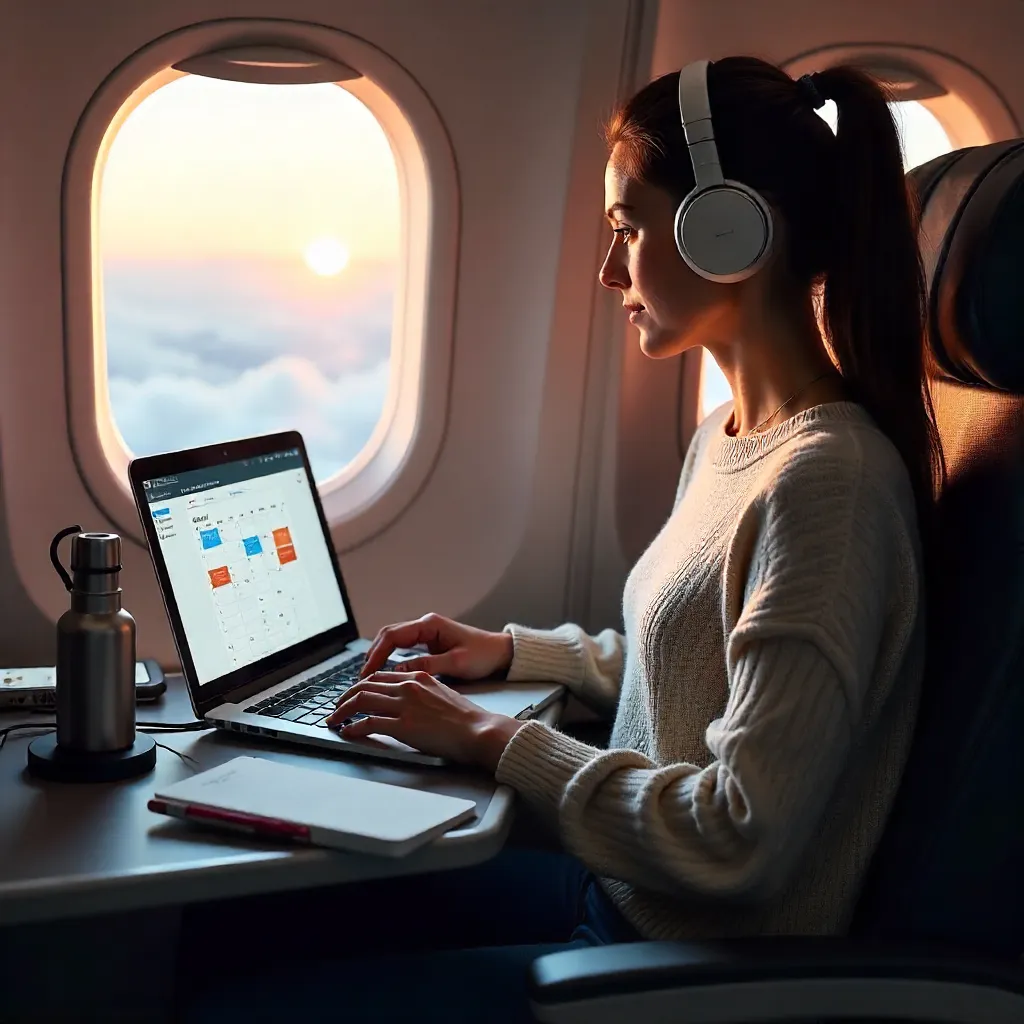 Flight-Time Productivity: Laptop on a Plane