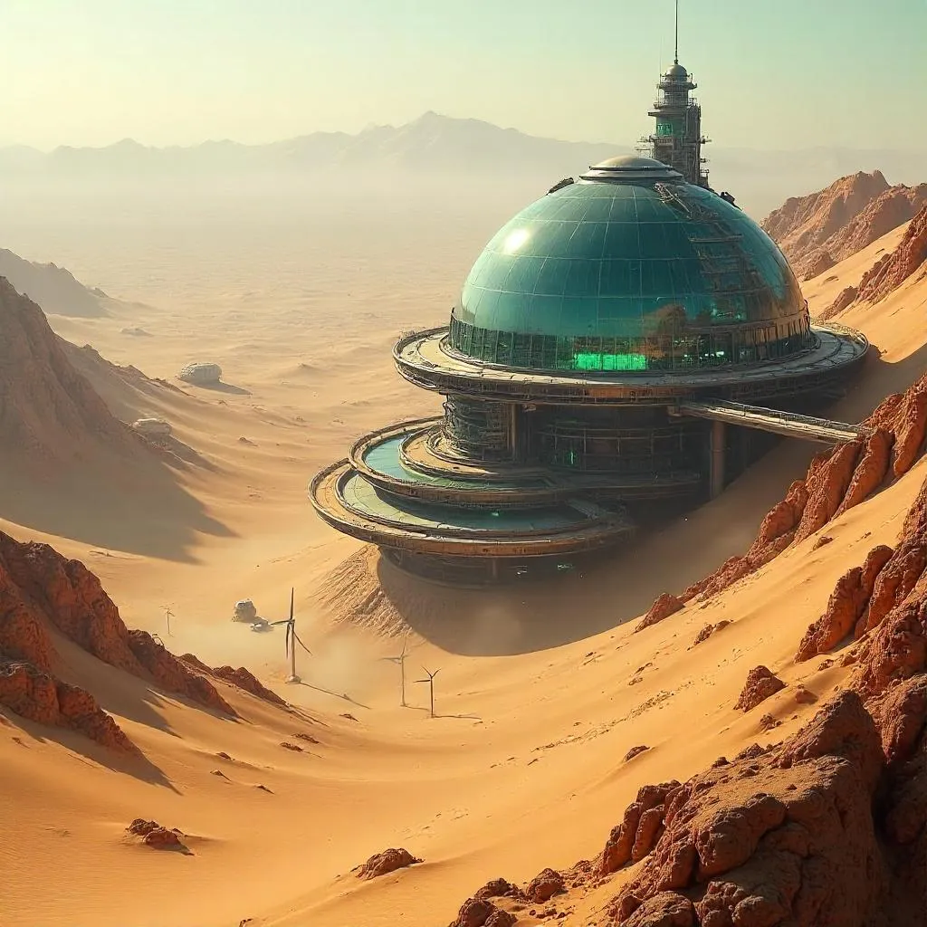 Desert Terraforming Station: Horizon of Dust and Drones