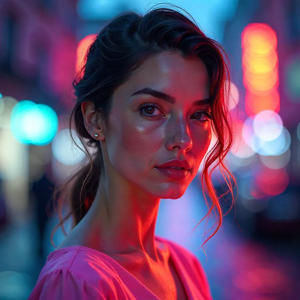 Ethereal Portrait of Modern Femininity in Serene Light