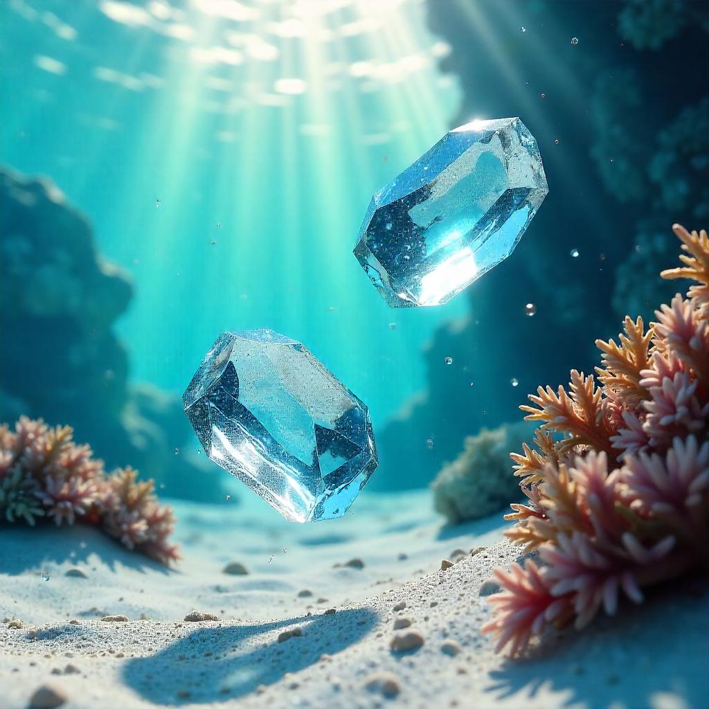 Underwater 3D Ice Crystal Reverie
