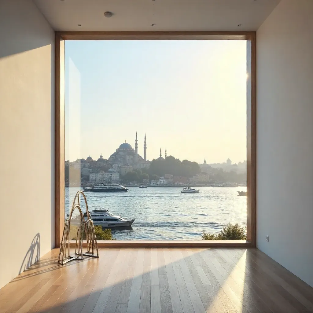 Serene Window View at Istanbul Modern