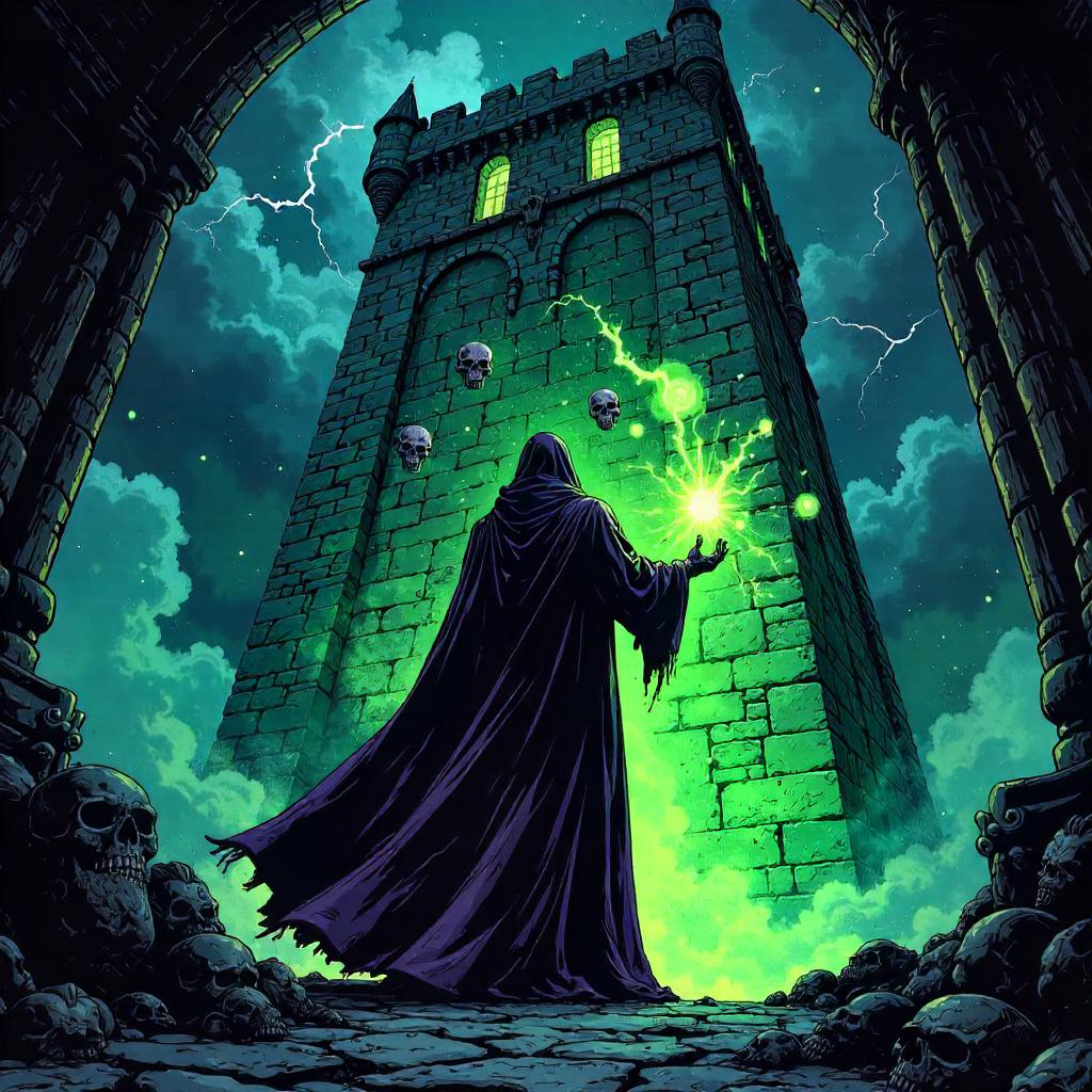 Towering Necromancer: A Comic Book Vision