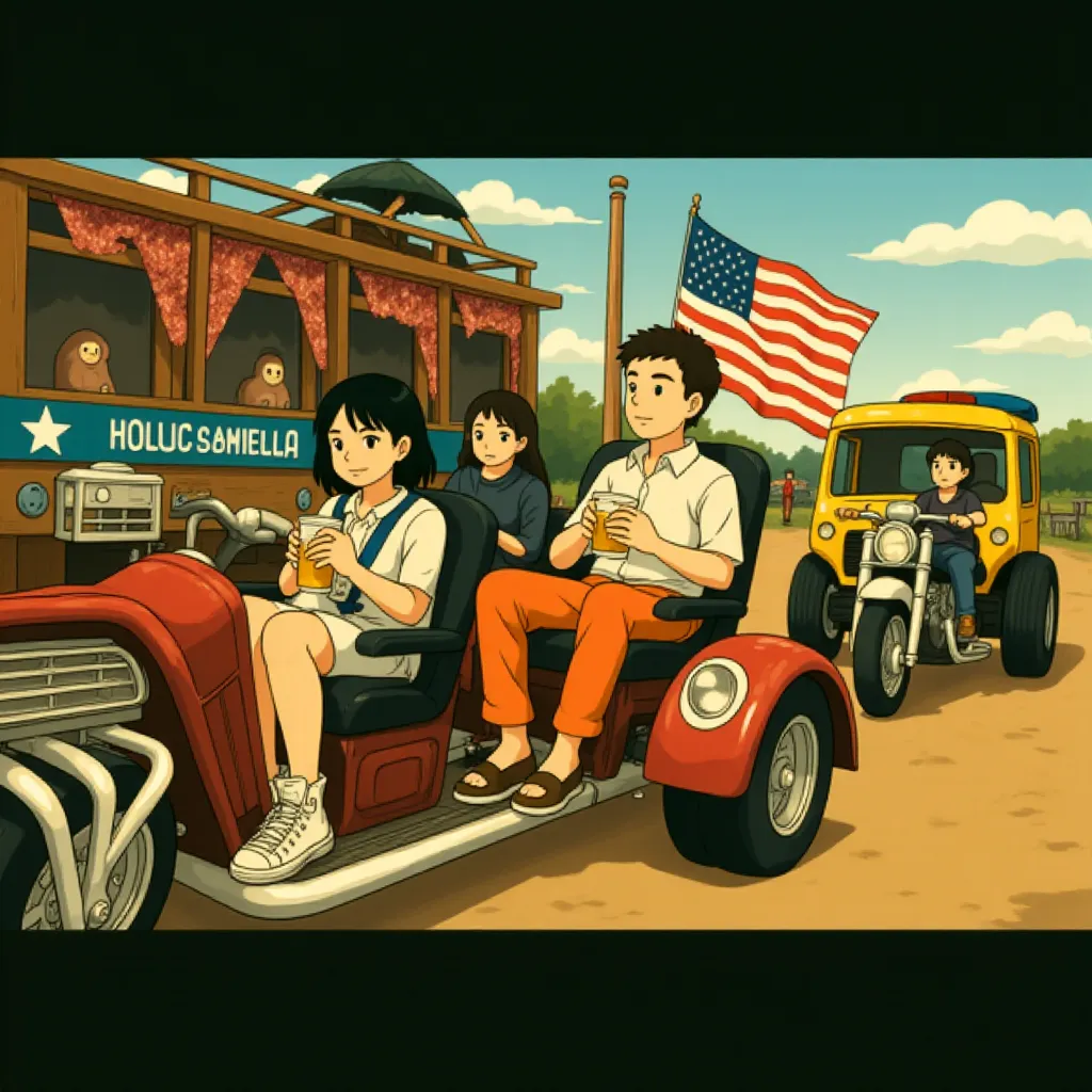 Luke Wilson, Terry Crews, Eddie Perez, and Randal Reeder in Idiocracy (2006) - Anime style