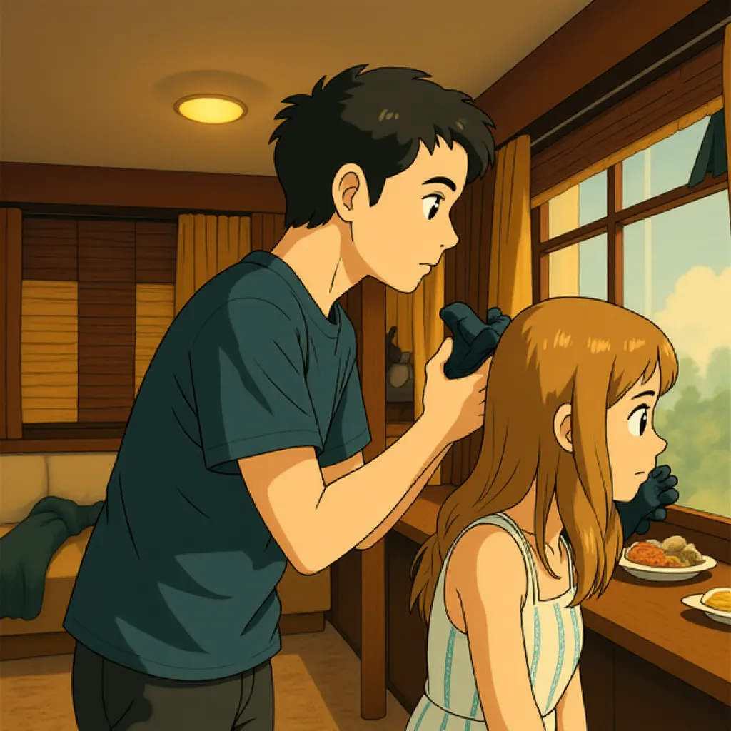 Shia LaBeouf and Sarah Roemer in Disturbia (2007) - Anime style