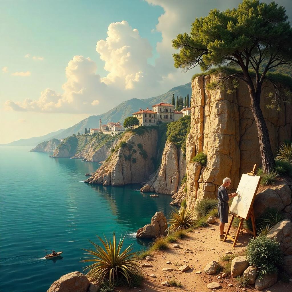 Renaissance Cliffside Concept Art