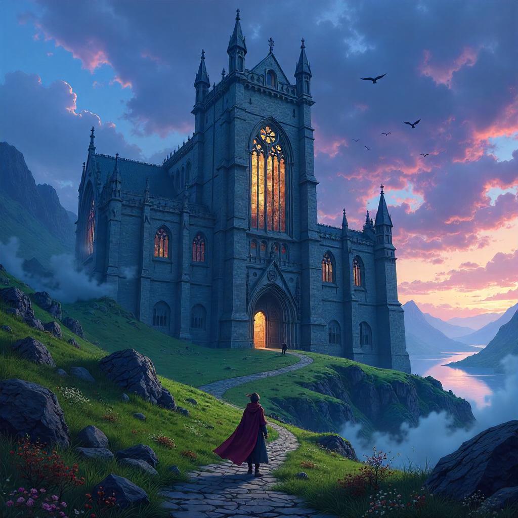 Anime Cathedral of the Misty Highlands