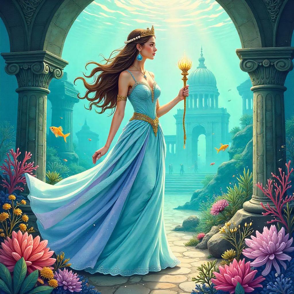 The Atlantis Princess in Watercolor Dreams