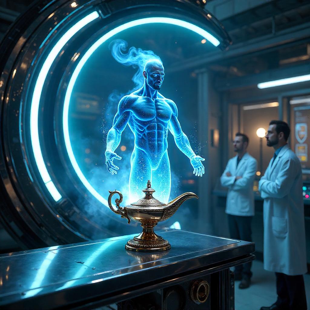 Photoreal Genie in a Portal Lab